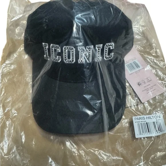 Paris Hilton Baseball Hat Collection of 3 Brand New In Package Pink White Black - Picture 15 of 15